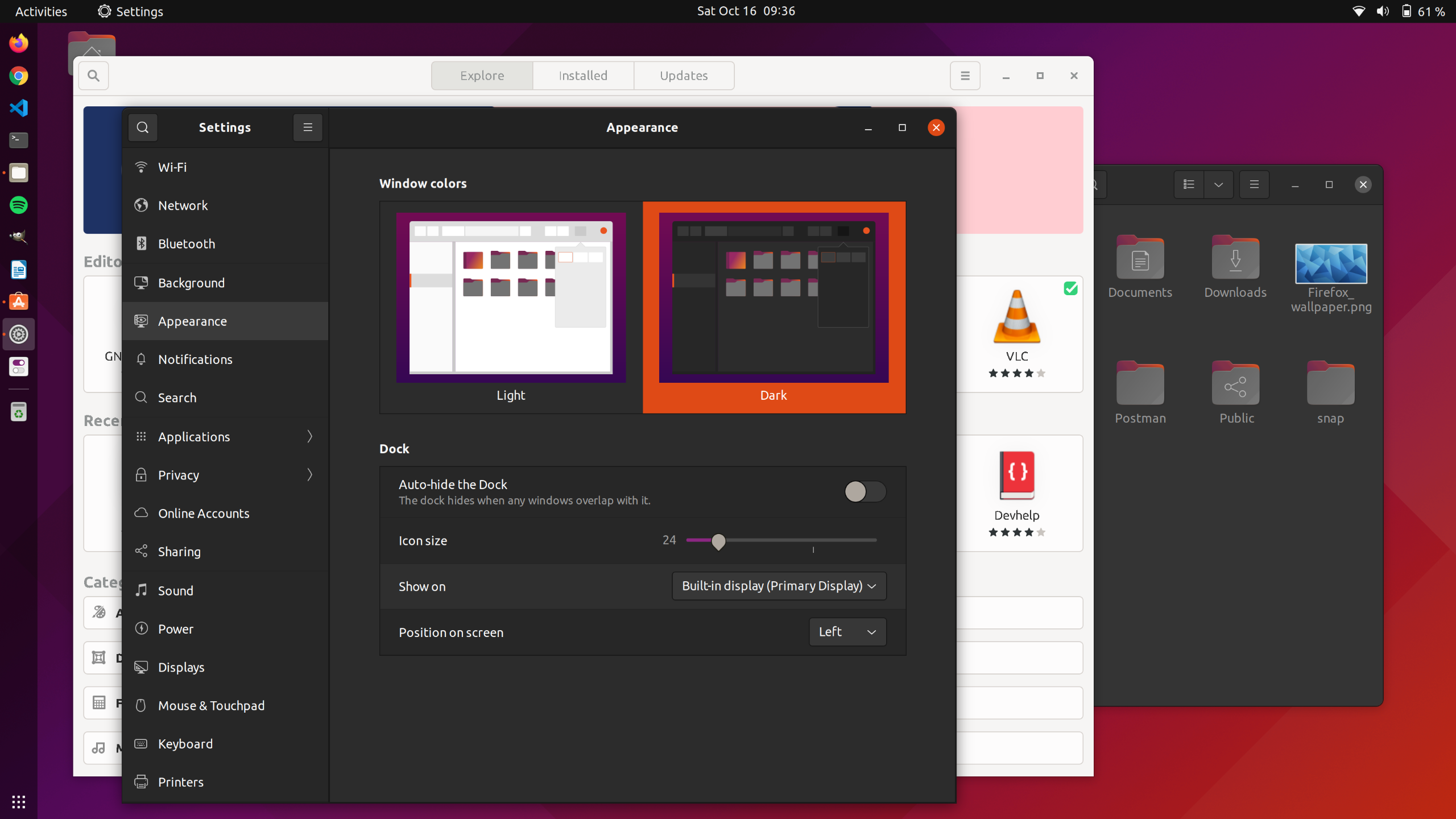 ubuntu dark theme